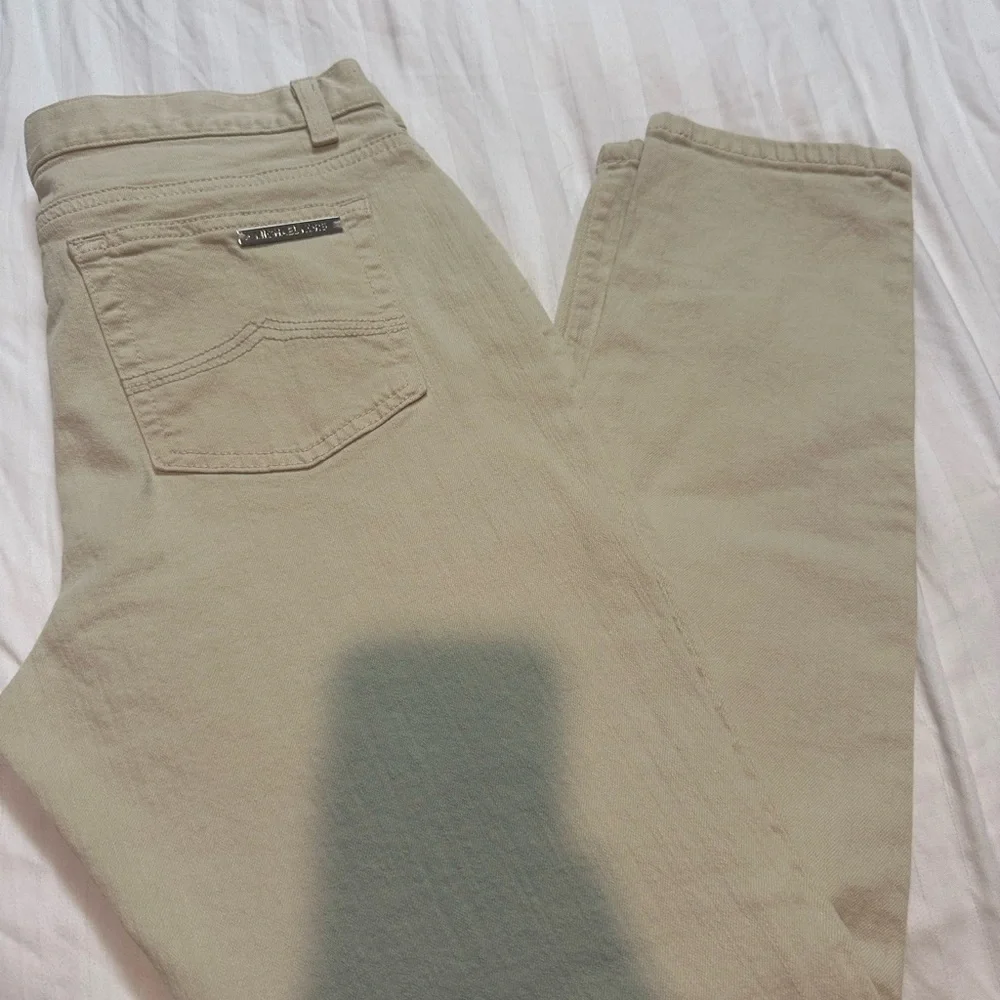 Beige Casual Pants